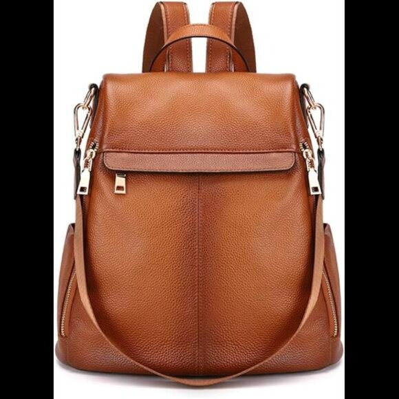 Women\'s Anti-Theft Backpack Purse Genuine Leather ShoulderBag Ladies SatchelBags main image 4